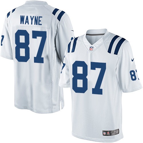 Men's Limited Reggie Wayne Nike Jersey White Road - #87 NFL Indianapolis Colts